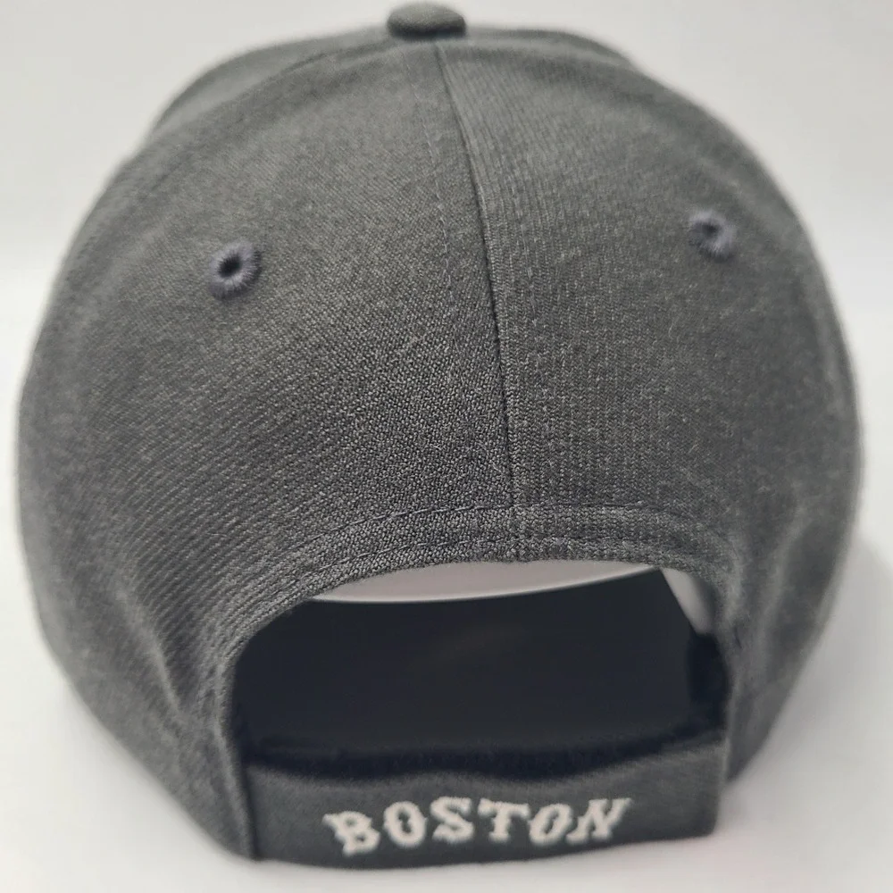 Boston Red Sox Hat Adjustable 47 Brand Gray White‎ MLB Baseball Wool Blend Men
